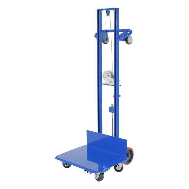 Vestil LLW-242060-4SFL Mobile Hand Lift Table: 500 lb Capacity, 6.13 to 60" Lift Height, 20" Platform Width, 20" Platform Length