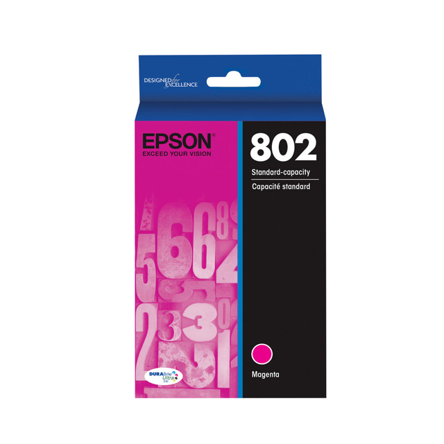 EPSON AMERICA INC. Epson T802320-S  802 DuraBrite Ultra Magenta Ink Cartridge, T802320-S