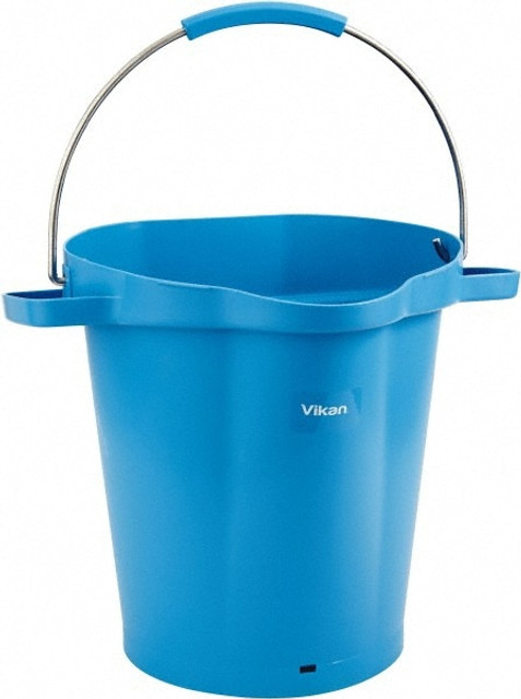 Vikan 56923 5 Gal, 18" High, Polypropylene Round Blue Single Pail with Pour Spout