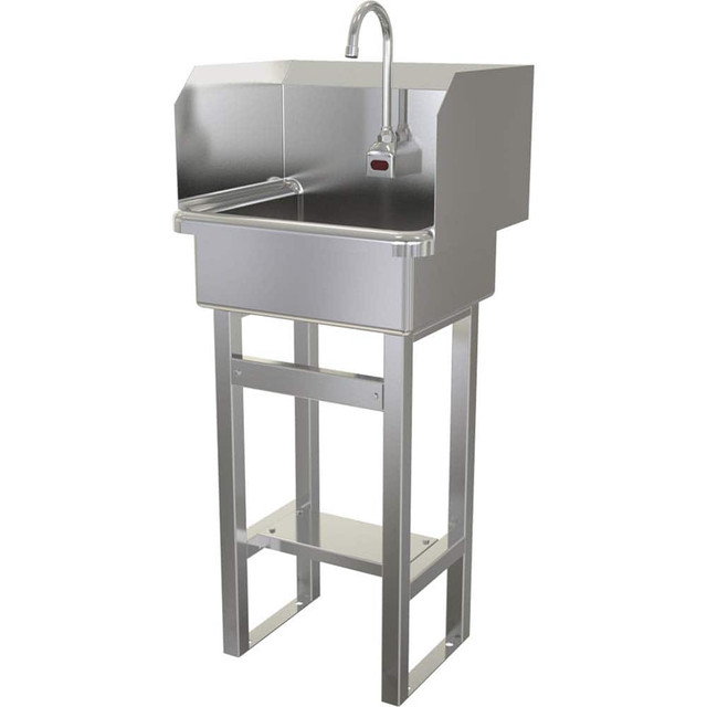 SANI-LAV 727B Wash Sink: Floor Mount, 304 Stainless Steel