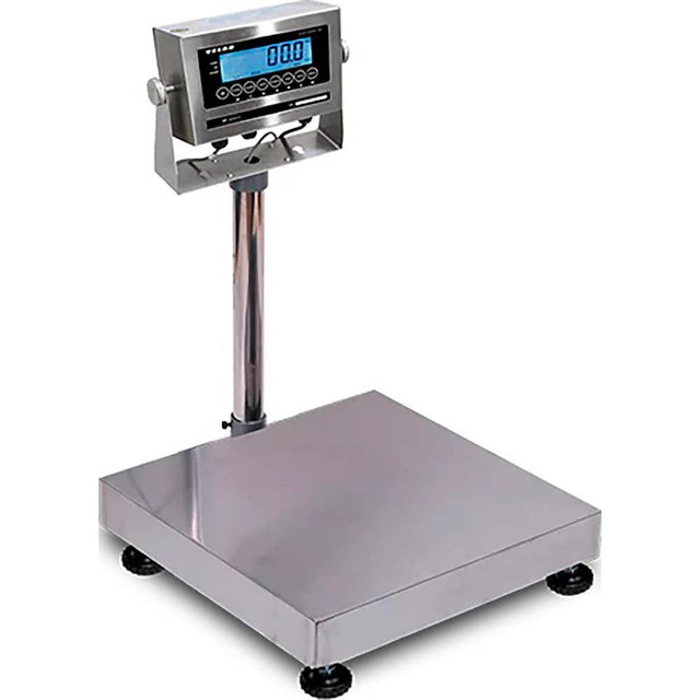 VELAB VE-WD150M Shipping & Receiving Platform & Bench Scales; System Of Measurement: pounds; kilograms; Display Type: Digital; LED; Capacity (Lb.): 150.000; Capacity (kg): 150.000; Capacity: 150.000; Calibration: External; Base Length (Inch): 15.7000