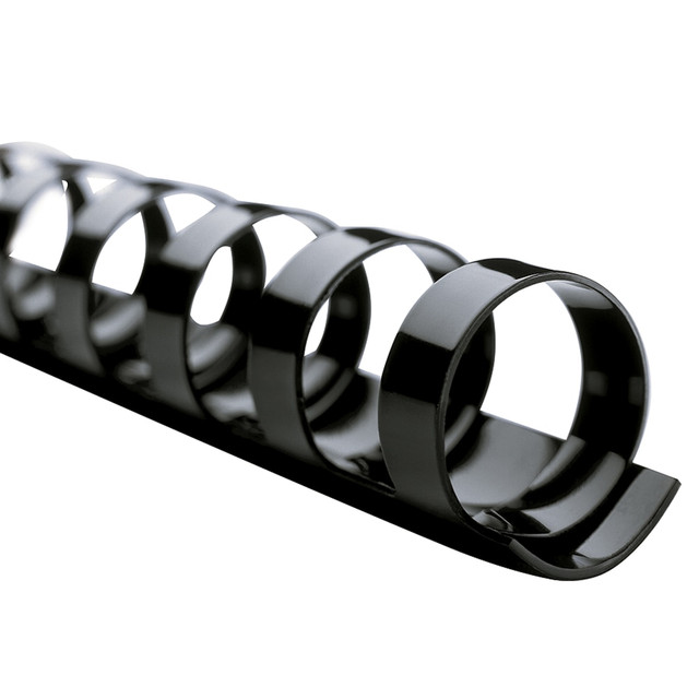 OFFICE DEPOT 13OD535576  Brand 1in Binding Combs, 200-Sheet Capacity, Black, Pack Of 50