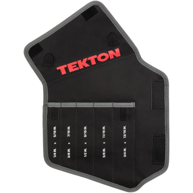 Tekton ORG27705 Tool Pouches & Holsters; Holder Type: Tool Pouch ; Tool Type: Wrench Pouch ; Closure Type: Hook & Loop ; Material: Polyester ; Color: Black ; Belt Included: No