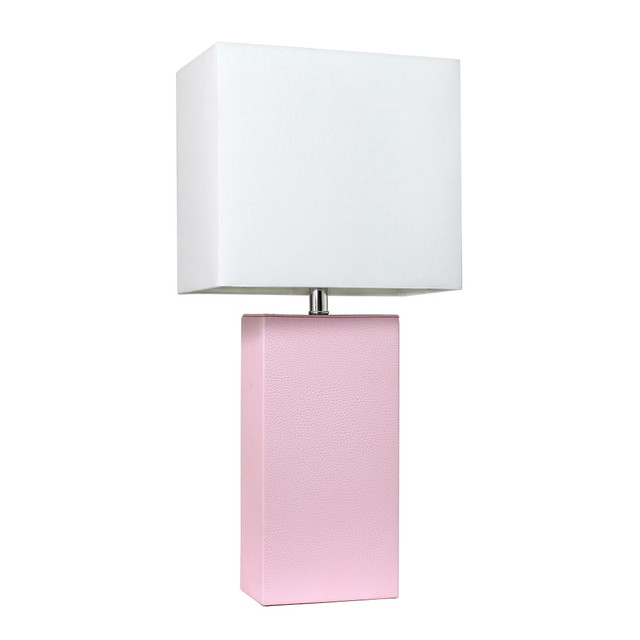 ALL THE RAGES INC LHT-3008-BP Lalia Home Lexington Table Lamp, 21inH, White/Blush Pink