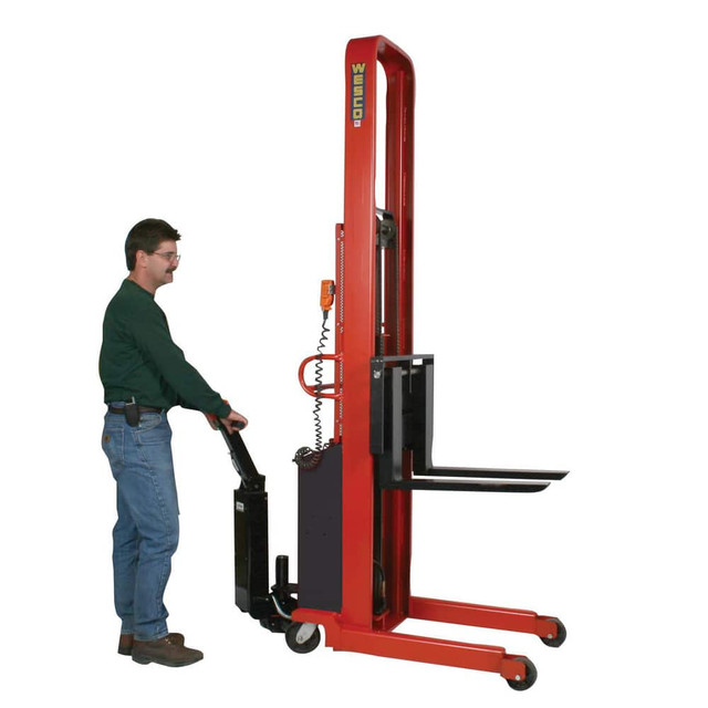 Wesco Industrial Products 261030-PD 1,000 Lb Capacity, 76" Lift Height, Battery Operated Lift