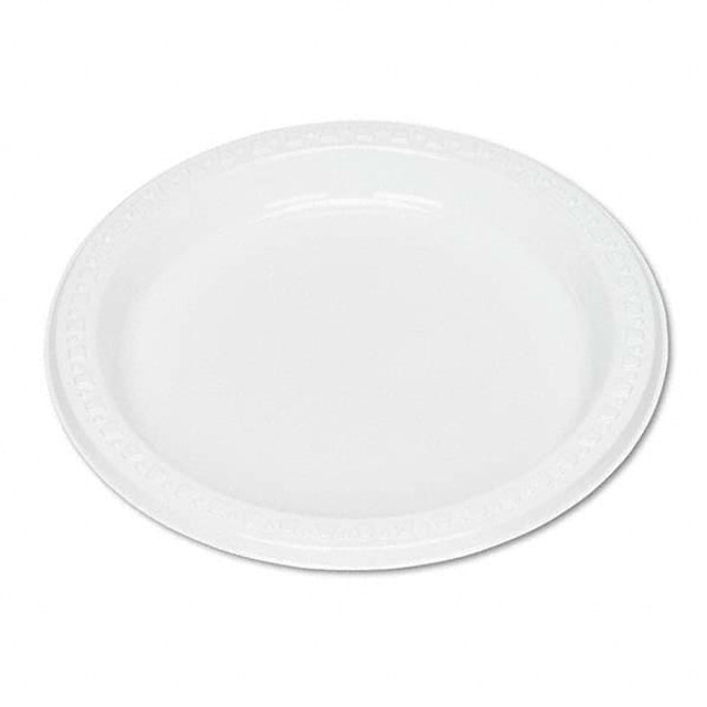 Tablemate Products TBL7644WH Plate: White, 125 Per Pack