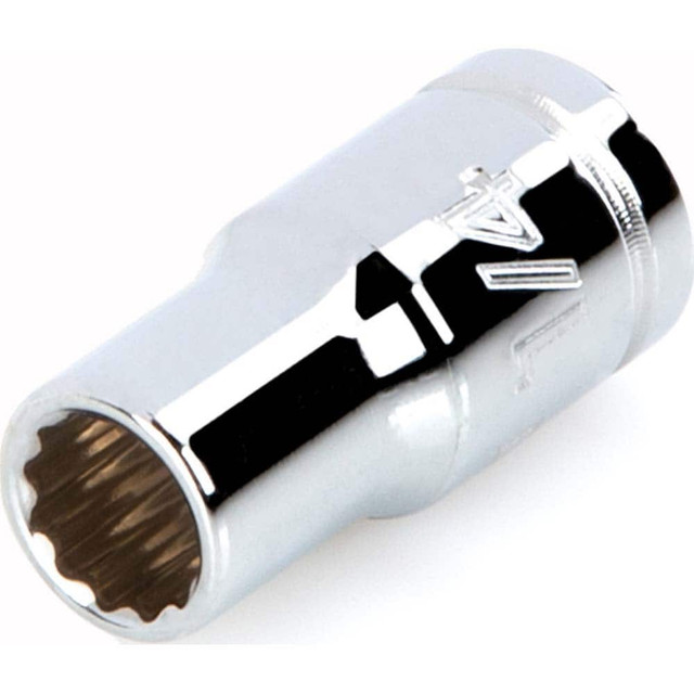 Tekton SHD02206 Hand Socket: 1/4" Drive, 1/4" Socket, 12-Point