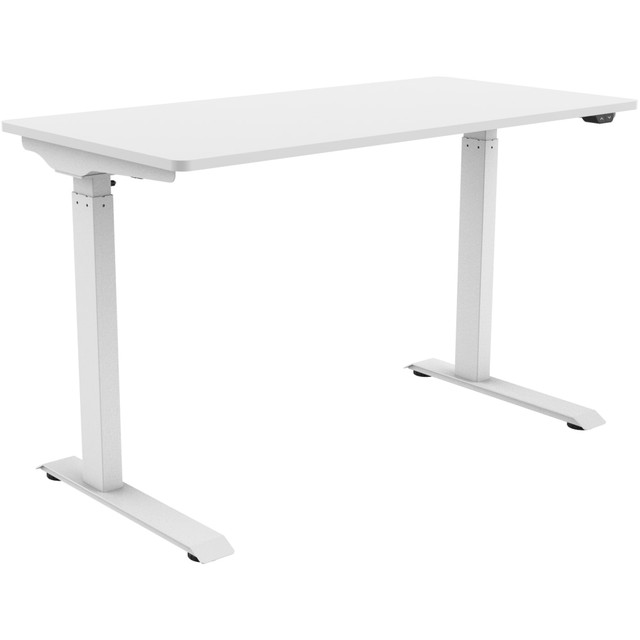 ZOXOU INC. EC9W FlexiSpot Vici Electric 48inW Quick-Install Height-Adjustable Desk, White