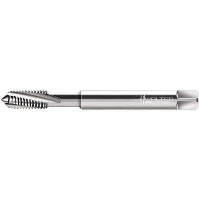 Walter-Prototyp 5076552 Spiral Flute Tap: M2.50 x, 0.45, Metric, 3 Flute, Modified Bottoming, 6HX Class of Fit, Powdered Metal, Bright/Uncoated