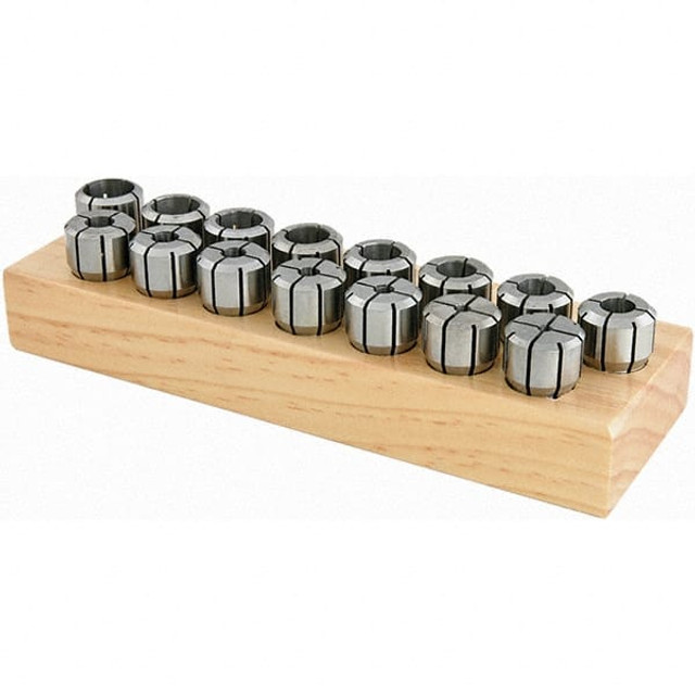 Techniks 01610-8S Collet Set: 8 Pc, Series DA100, 9/16" Capacity