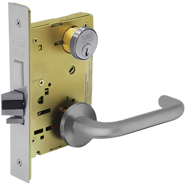 Sargent 8245-LNJ-26D Lever Locksets; Lockset Type: Grade 1 Exit/Dormitory Mortise Lock ; Key Type: Keyed Different ; Back Set: 2-3/4 (Inch); Cylinder Type: Conventional ; Material: Cold Rolled Steel ; Door Thickness: 1-3/4