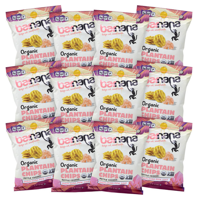 G&J HOLDINGS LLC 810050883788 Barnana Himalayan Pink Sea Salt Plantain Chips, 2 Oz, Pack Of 12 Bags G&J HOLDINGS LLC 810050883788 Barnana Himalayan Pink Sea Salt Plantain Chips, 2 Oz, Pack Of 12 Bags