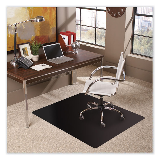 E.S. ROBBINS ES 128013 Trendsetter Chair Mat for Low Pile Carpet, 36 x 48, Black