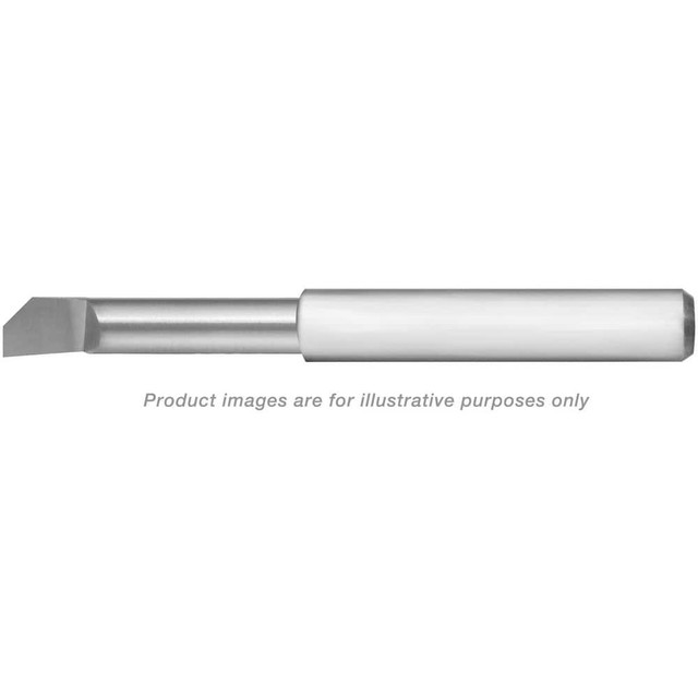 Scientific Cutting Tools LHHB60C Helical Boring Bar: 0.06" Min Bore, 3/8" Max Depth, Left Hand Cut, Submicron Solid Carbide