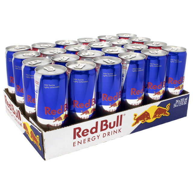 RED BULL NORTH AMERICA, INC. 91747 Red Bull Original Energy Drinks, 12 Oz, Pack Of 24 Cans
