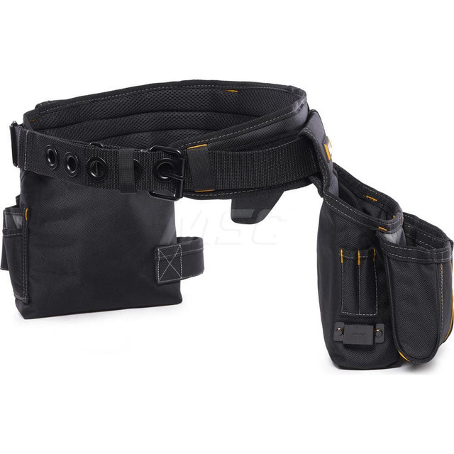 Toughbuilt TB-304-4 Tool Aprons & Tool Belts; Tool Type: Tool Belt ; Minimum Waist Size: 32 ; Maximum Waist Size: 48 ; Material: Polyester ; Number of Pockets: 12.000 ; Color: Black