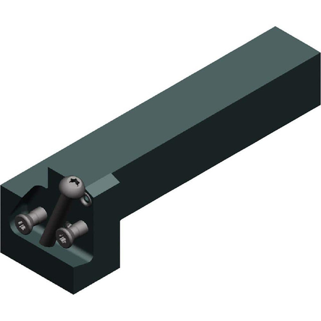 Widia 6498954 Indexable Grooving-Cutoff Toolholder: WGCMER2525M50C, 1.6 to 5 mm Groove Width, 32 mm Max Depth of Cut, Right Hand