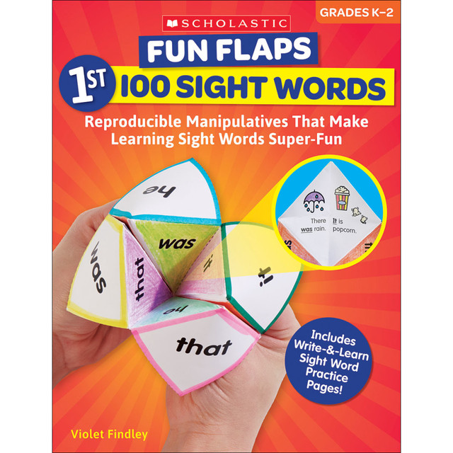 SCHOLASTIC TEACHER RESOURCES 9781338603132 Scholastic Fun Flaps: 1st 100 Sight Words, Grades K - 2