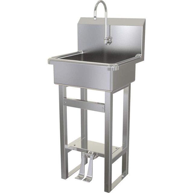 SANI-LAV 725.5 Wash Sink: Floor Mount, 304 Stainless Steel