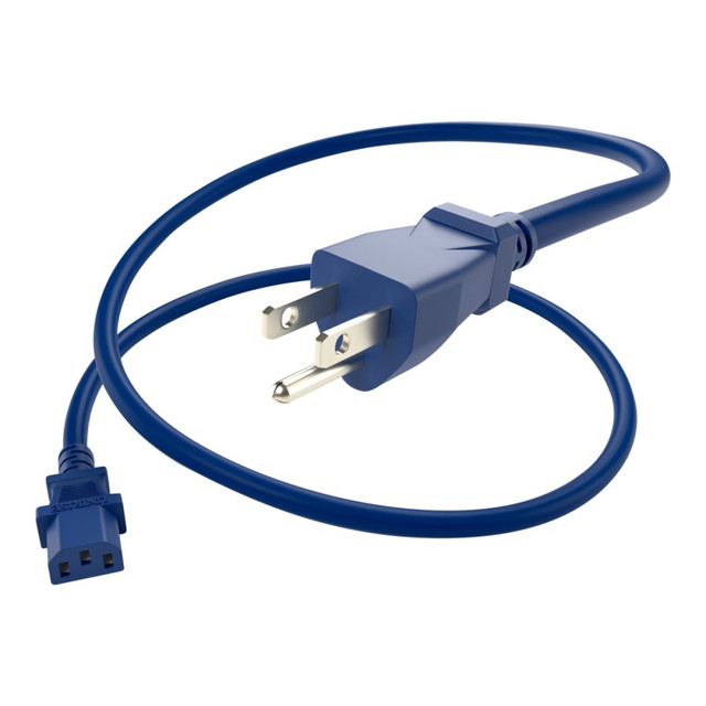 UNIRISE USA, LLC UNC Group PWCD-515PC13-10A-02F-BLU  - Power extension cable - NEMA 5-15P (P) to power IEC 60320 C13 - 125 V - 10 A - 2 ft - blue