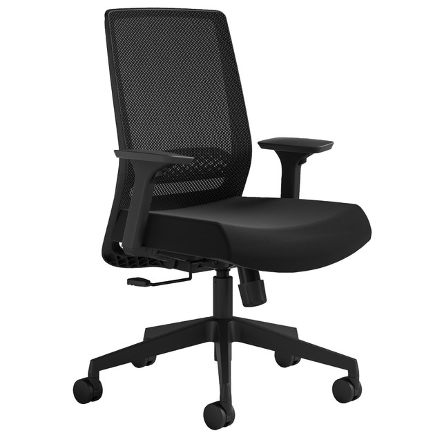 SAFCO PRODUCTS CO 6830BMBL Safco Medina Basic Ergonomic Mesh High-Back Desk Chair, Black