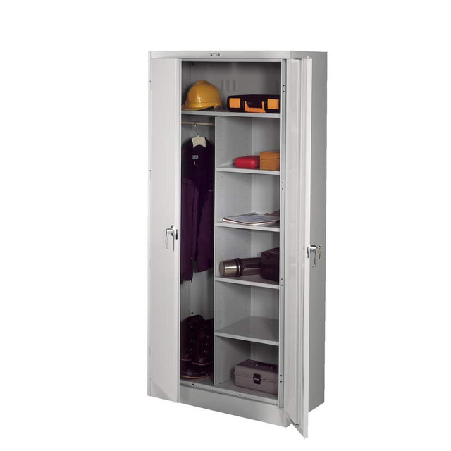 Tennsco 2472-BK Combination Steel Storage Cabinet: 36" Wide, 24" Deep, 78" High