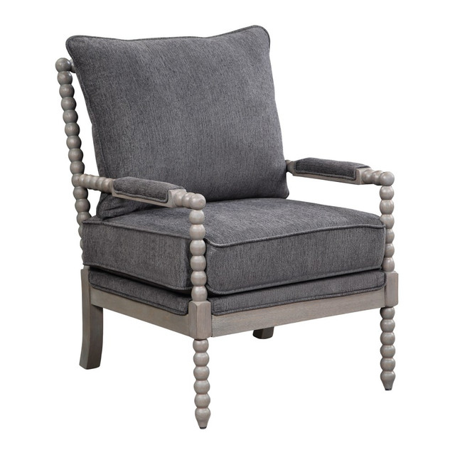 OFFICE STAR PRODUCTS ABB-BY7 Office Star Abbott Chair, Charcoal/Brushed Gray OFFICE STAR PRODUCTS ABB-BY7 Office Star Abbott Chair, Charcoal/Brushed Gray