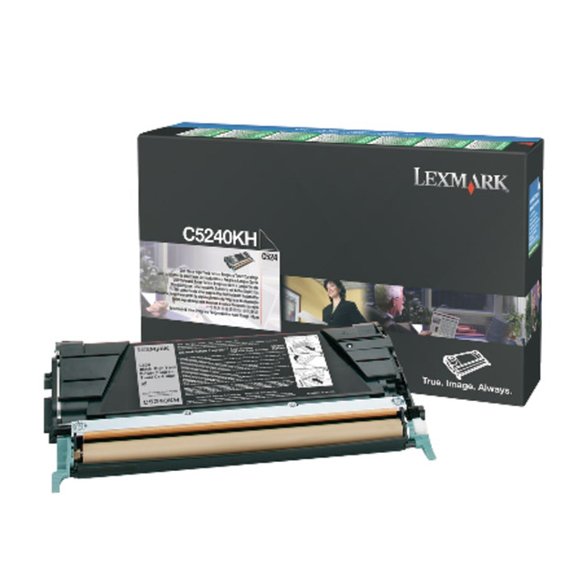 LEXMARK INTERNATIONAL, INC. Lexmark C5240KH  C5240KH Black High Yield Return Program Toner Cartridge