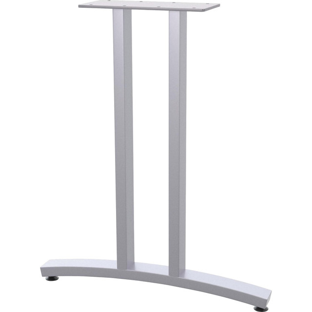 SPECIAL-T RS2T24  Structure Series T-Leg Table Base - Powder Coated T-shaped, Metallic Silver Base - 2 Legs - 150 lb Capacity - Assembly Required - 1 / Set