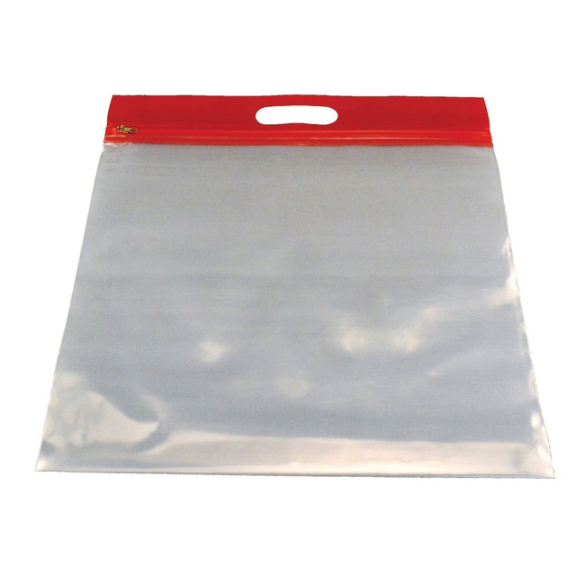 BAGS OF BAGS BOBZFH1413R ZIPAFILE Storage Bag, Red, Pack of 25 BAGS OF BAGS BOBZFH1413R ZIPAFILE Storage Bag, Red, Pack of 25
