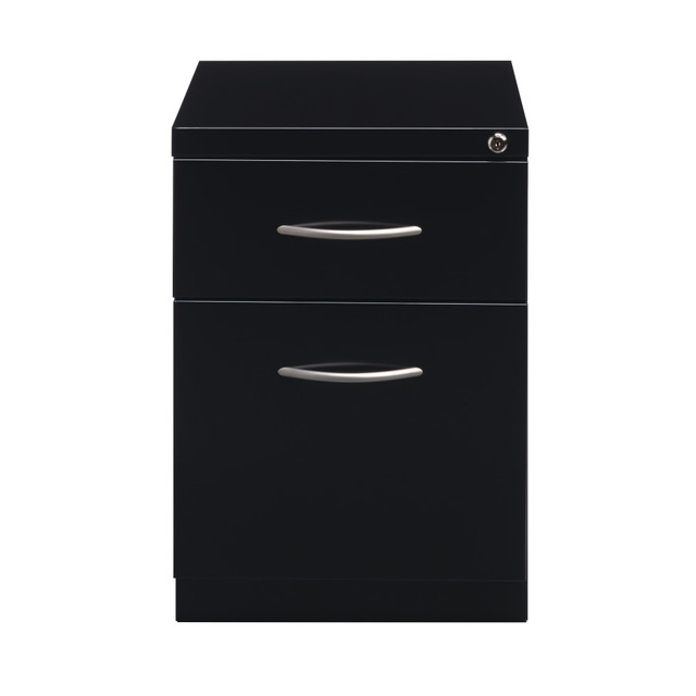 HIRSH INDUSTRIES LLC 21119 Hirsh 20inD Vertical 2-Drawer Mobile Pedestal File Cabinet, Black