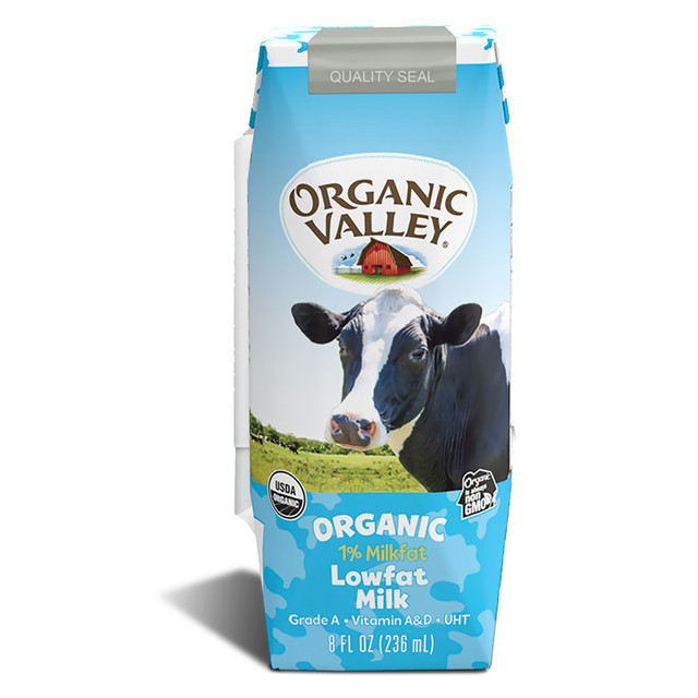 COOPERATIVE REGIONS OF ORGANIC PRODUCER POOLS 093966002225 Organic Valley Aseptic Single-Serve Milk Boxes, 8 Oz, Pack Of 24 Boxes