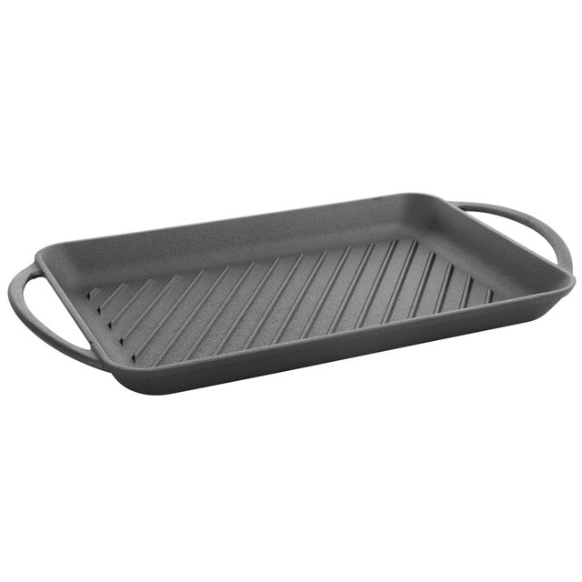GIBSON OVERSEAS INC. 995112504M Gibson Addlestone Cast Iron Griddle, 14-1/2in, Black