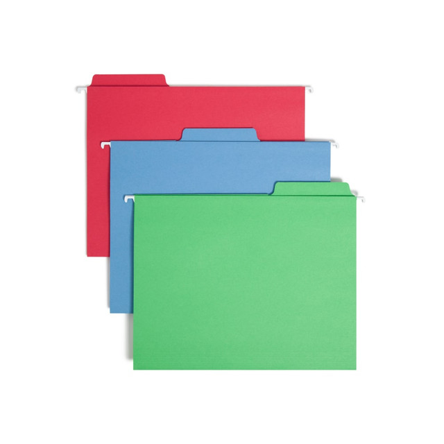SMEAD MFG CO 64053 Smead FasTab Hanging File Folders, Letter Size, Assorted Colors, Pack Of 18 Folders SMEAD MFG CO 64053 Smead FasTab Hanging File Folders, Letter Size, Assorted Colors, Pack Of 18 Folders