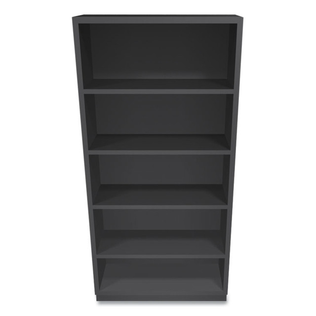 HON COMPANY S72ABCS Metal Bookcase, Five-Shelf, 34.5w x 12.63d x 71h, Charcoal