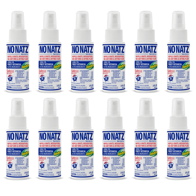 NONATZ 9175A95-2Z12-OD No Natz Botanical Bug Repellent, 2 Oz, Pack Of 12 Bottles