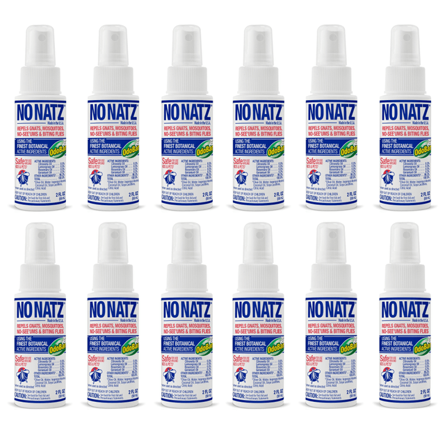 NONATZ No Natz 9175A95-2Z12-OD  Botanical Bug Repellent, 2 Oz, Pack Of 12 Bottles