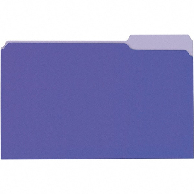 Universal One UNV10525 File Folders with Top Tab: Legal, Violet, 100/Pack