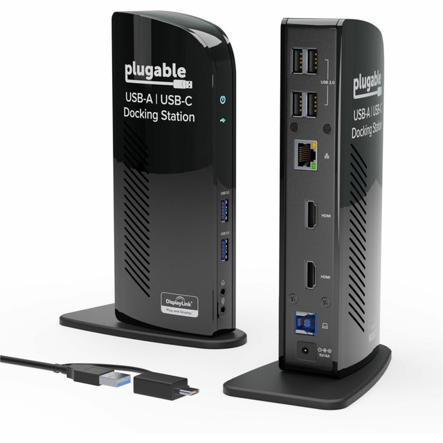 LEANCODE INC DBA PLUGABLE TECH UD-3900 Plugable USB 3.0 Universal Laptop Docking Station for Windows (Dual Video HDMI and DVI/VGA, Gigabit Ethernet, Audio, 6 USB Ports) - for Notebook/Tablet PC/Desktop PC LEANCODE INC DBA PLUGABLE TECH UD-3900 Plugable USB 3.0 Universal Laptop Docking Station for Windows (Dual Video HDMI and DVI/VGA, Gigabit Ethernet, Audio, 6 USB Ports) - for Notebook/Tablet PC/Desktop PC