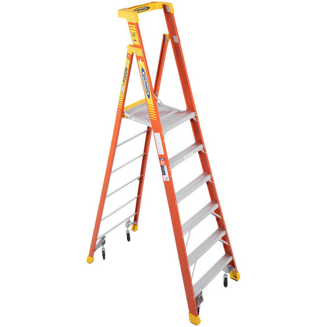 Werner PD6206-4C 5-Step Fiberglass Step Ladder: Type IA