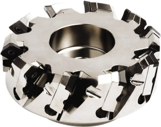 Seco 02448839 112mm Cut Diam, 32mm Arbor Hole, 6mm Max Depth of Cut, 45° Indexable Chamfer & Angle Face Mill