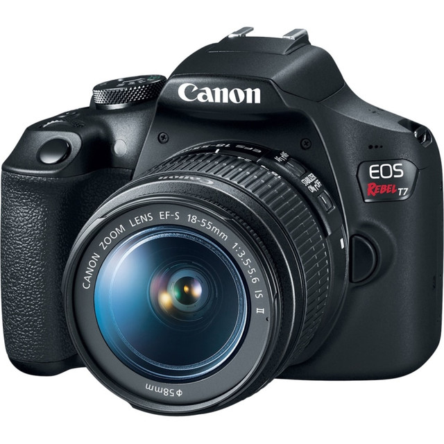 CANON USA, INC. 2727C021 Canon EOS Rebel T7 24.1 Megapixel Digital SLR Camera with Lens - 0.71in - 2.17in (Lens 1), 2.95in - 11.81in (Lens 2) - Autofocus - 3inLCD - 3.1x/4x Optical Zoom - 6000 x 4000 Image - 1920 x 1080 Video - HD Movie Mode - Wirele CANON USA, INC. 2727C021 Canon EOS Rebel T7 24.1 Megapixel Digital SLR Camera with Lens - 0.71in - 2.17in (Lens 1), 2.95in - 11.81in (Lens 2) - Autofocus - 3inLCD - 3.1x/4x Optical Zoom - 6000 x 4000 Image - 1920 x 1080 Video - HD Movie Mode - Wirele
