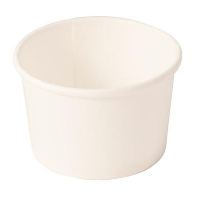 LOLLICUP USA, INC. Karat C-KDP4W  Paper Food Cups, 4 Oz, White, Set Of 1,000 Cups