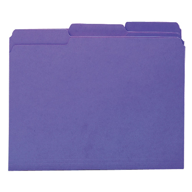 SMEAD MFG CO H163PE Smead Interior Folders, Letter Size, Purple, Box Of 100