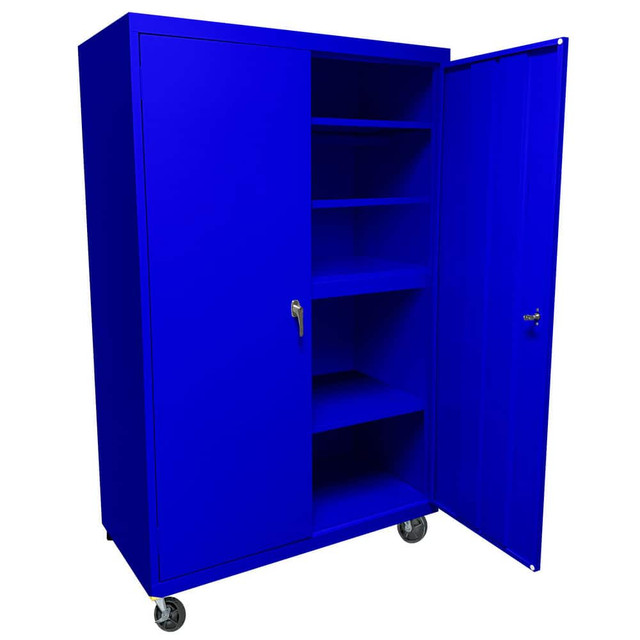 Steel Cabinets USA MAAH-48721RB-BL Storage Cabinets; Cabinet Type: Mobile Storage; Lockable Storage ; Cabinet Material: Steel ; Width (Inch): 48in ; Depth (Inch): 18in ; Cabinet Door Style: Lockable ; Height (Inch): 72in