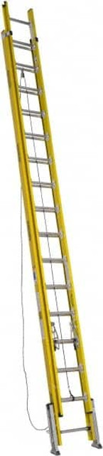 Werner D7132-2LV 32' High, Type IAA Rating, Fiberglass Extension Ladder