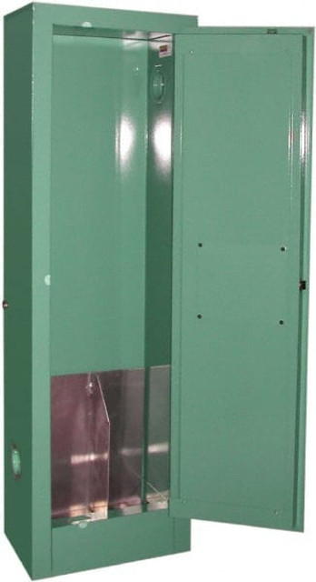 Securall Cabinets MG102FLE Flammable & Hazardous Storage Cabinets: 1 Door, Manual Closing, Green