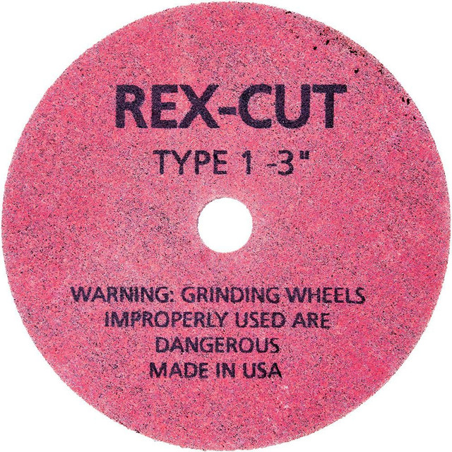 Rex Cut Abrasives 897038 Deburring Wheels; Wheel Diameter (Inch): 2 ; Face Width (Inch): 1/4 ; Center Hole Size (Inch): 1/4 ; Abrasive Material: Aluminum Oxide ; Grade: Medium ; Wheel Type: Type 1