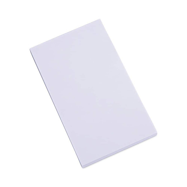 UNIVERSAL UNV35623 Scratch Pad: 100 Sheets, Unruled, White Paper