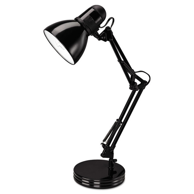 ALERA LMP603B Architect Desk Lamp, Adjustable Arm, 6.75w x 11.5d x 22h, Black